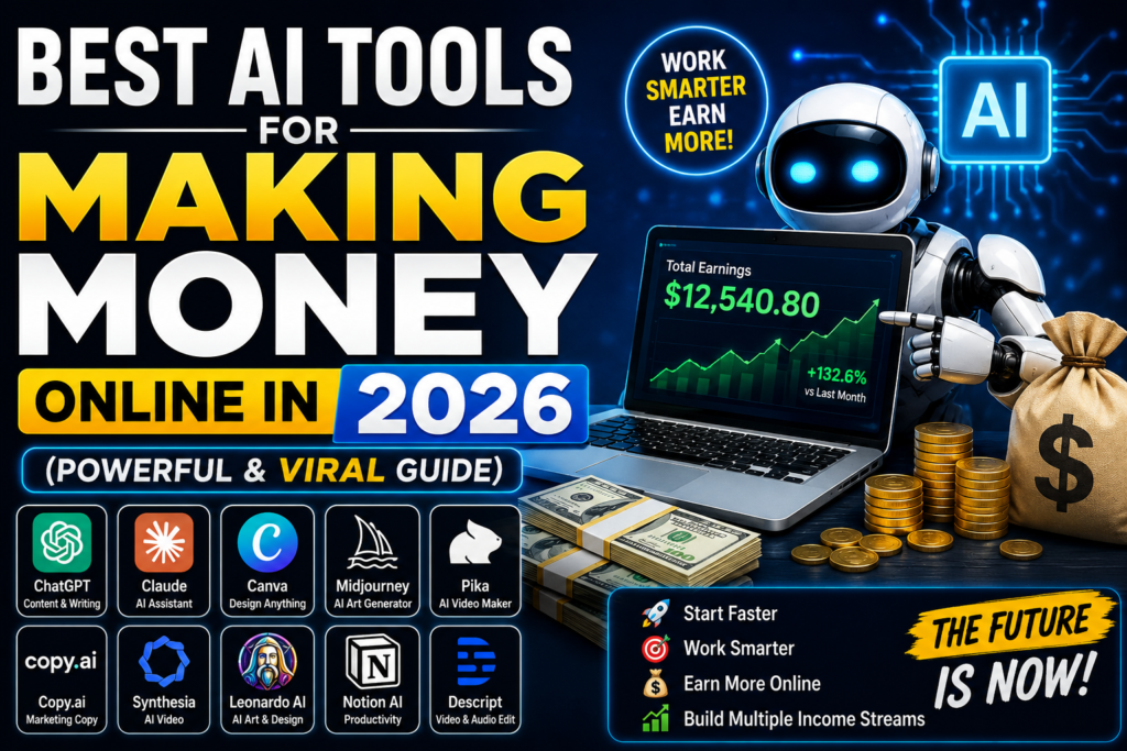 best AI tools for making money online in 2026
