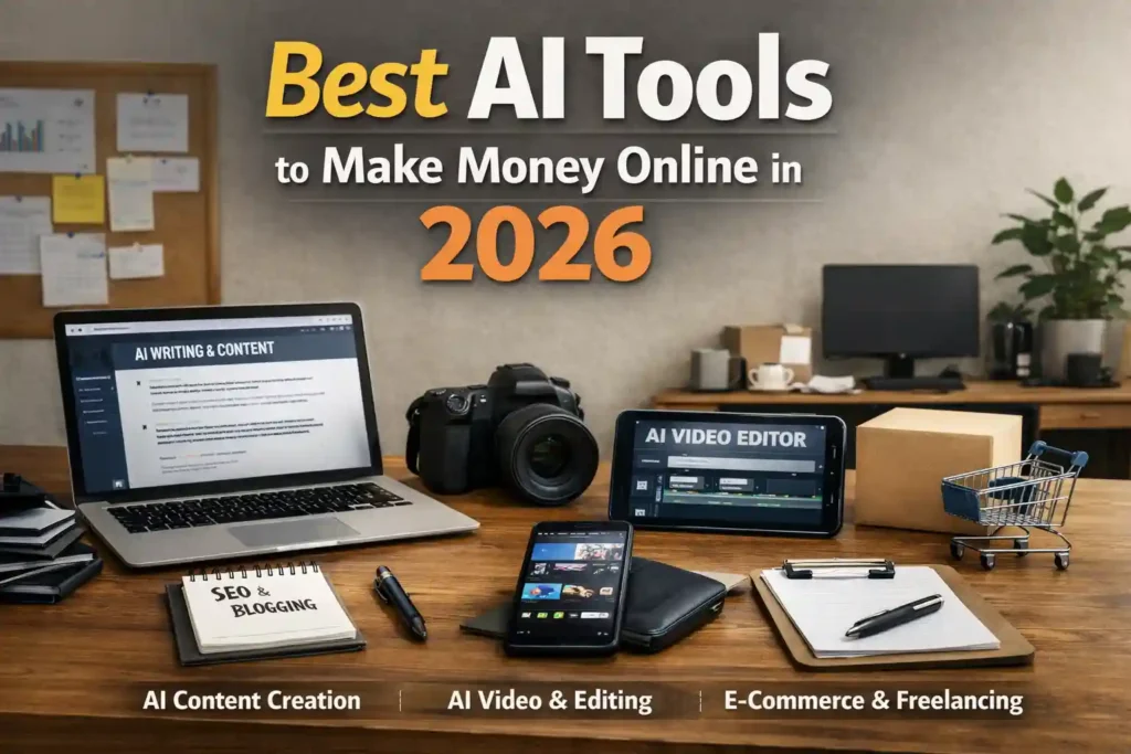 Best AI Tools for Making Money Online in 2026 (Powerful & Viral Guide) AI content creation tools for earning