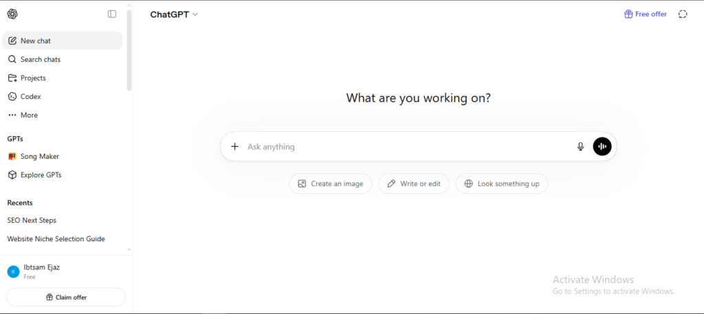 how to use chatgpt for beginners writing a good prompt example