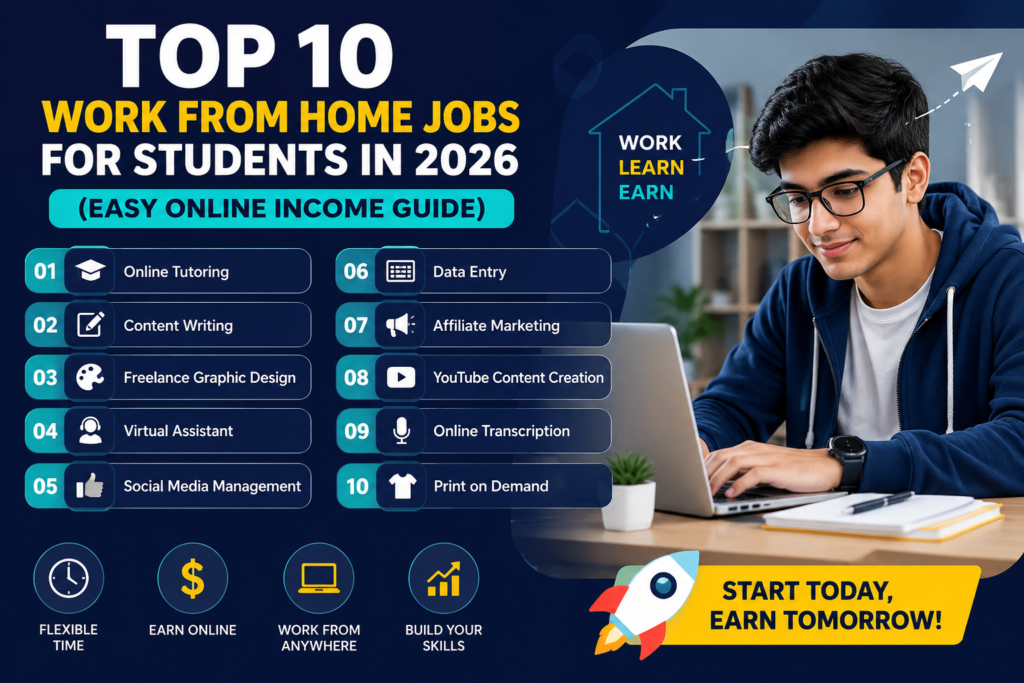 top work from home jobs for students in 2026