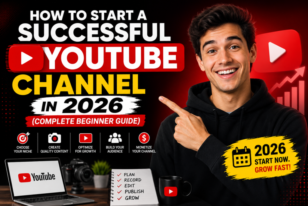 how to start a YouTube channel in 2026