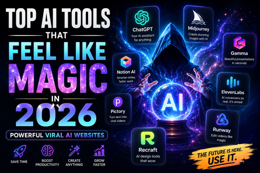 top AI tools that feel like magic in 2026
