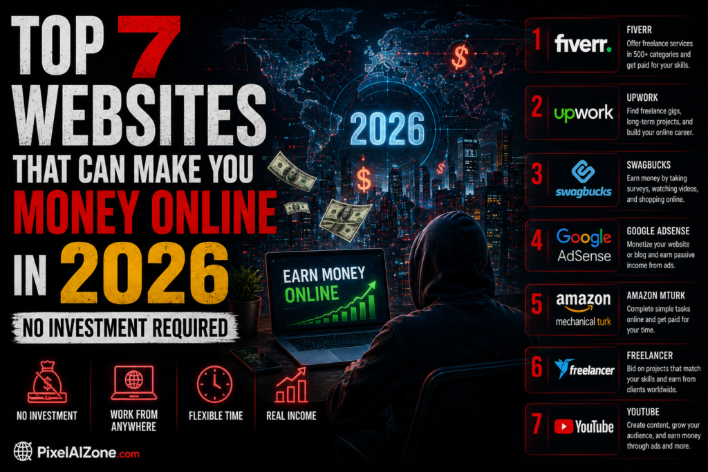 websites to make money online without investment in 2026
