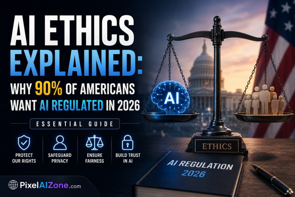 AI ethics explained why 90 percent of Americans want AI regulated in 2026 showing survey data regulation debate and child safety priorities